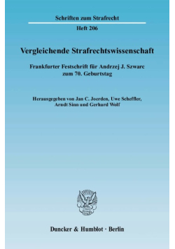 Vergleichende Strafrechtswissenschaft