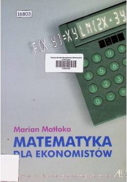 Matematyka dla ekonomistów