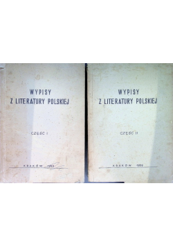 Wypisy z literatury polskiej Część 1 i 2