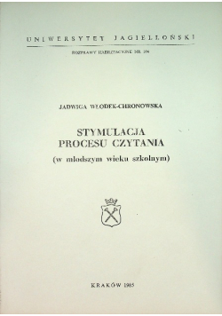 Stymulacja procesu czytania (w młodszym wieku szkolnym)