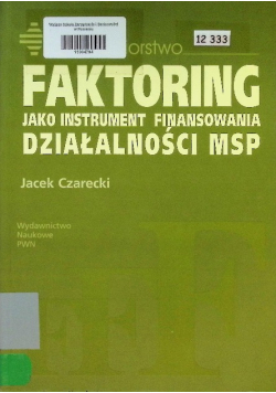 Faktoring jako instrument finansowania