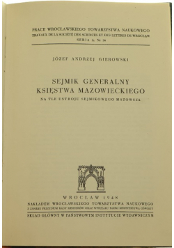 Sejmik generalny księstwa mazowieckiego