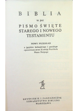 Biblia to jest Pismo Święte Starego