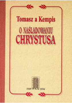 O naśladowaniu Chrystusa