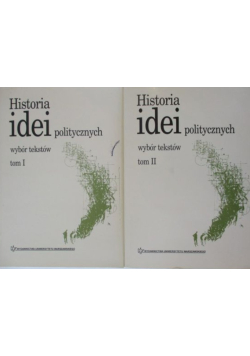 Historia idei politycznych. Wybór tekstów, Tom I i II