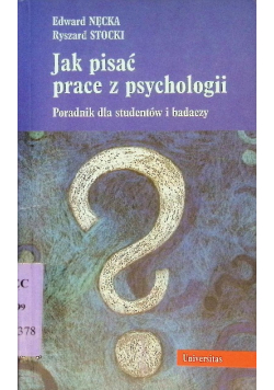 Jak pisać prace z psychologii