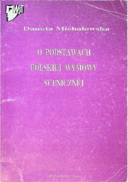 O podstawach polskiej wymowy scenicznej
