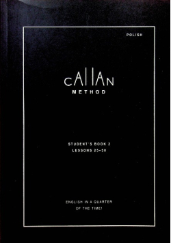 Callan Method, student's book 2 Lessons 25 - 58