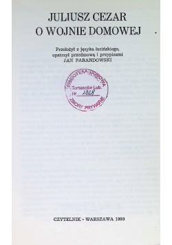 O wojnie domowej