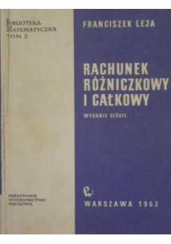 Rachunek różniczkowy i całkowy