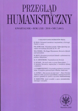 Przegląd Humanistyczny 2018 / 2
