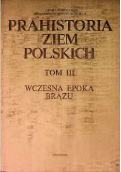 Prahistoria ziem Polskich Tom II Wczesna epoka brązu