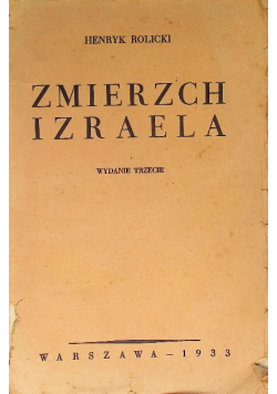 Zmierzch izraela 1933 r.