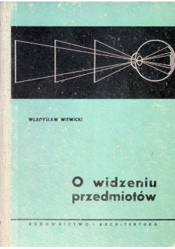 O widzeniu przedmiotów
