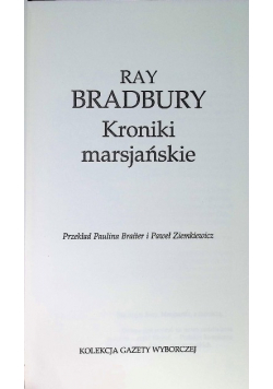 Kolekcja Gazety Wyborczej Tom 20 Kroniki marsjańskie
