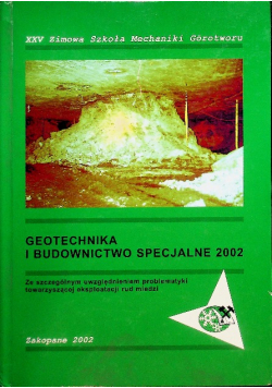 Geotechnika i budownictwo specjalne 2002