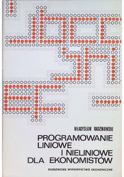 Programowanie liniowe i nieliniowe dla ekonomistów