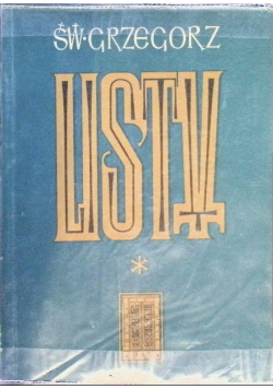 Grzegorz Wielki Listy Tom 1