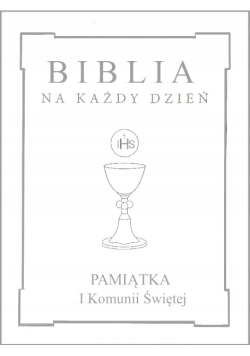 Pamiątka I Komunii Świętej  Biblia na każdy dzień
