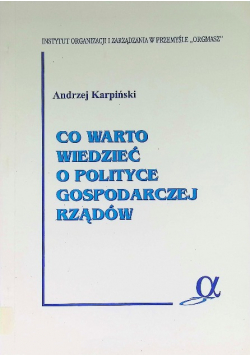 Co warto wiedzieć o polityce gospodarczej rządów