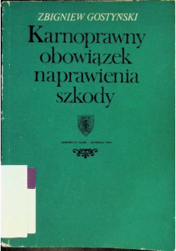 Karnoprawny obowiązek naprawienia szkody