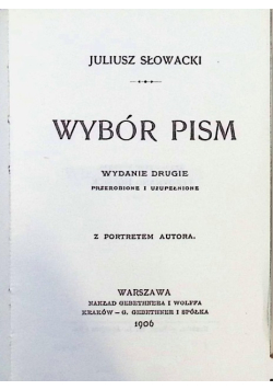 Słowacki wybór pism