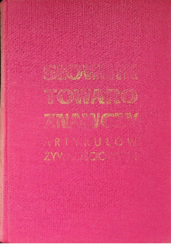 Słownik towaroznawczy artykułów żywnościowych