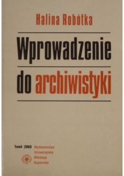 Wprowadzenie do archiwistyki