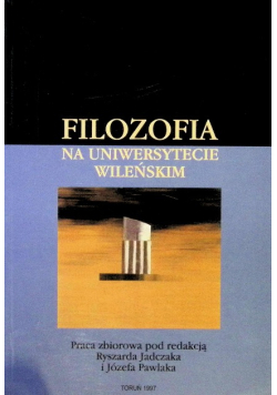 Filozofia na uniwersytecie Wileńskim