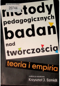 Metody pedagogicznych badań nad twórczością