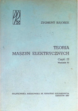 Teoria Maszyn Elektrycznych Część III