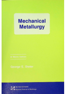 Mechanical Metallurgy