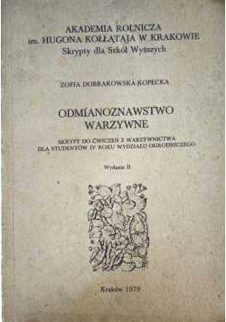 Odmianoznawstwo Warzywne