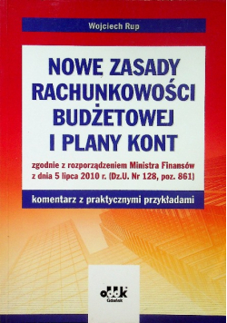 Nowe zasady rachunkowości budżetowej i plany kont