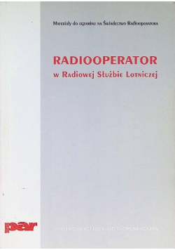 Radiooperator w radiowej służbie lotniczej