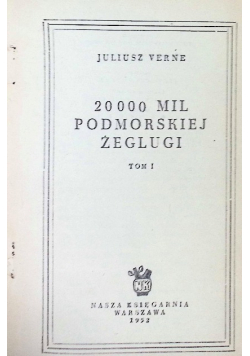 20000 mil podmorskiej żeglugi, Tom I