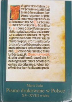 Pismo drukowane w Polsce XV-XVIII wieku