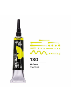 Farba aktylowa kontur universal fluor yellow 20ml
