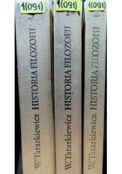 Historia Filozofii Tom I do III