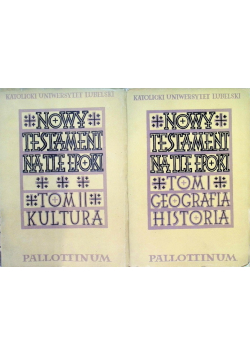 Nowy Testament na tle epoki Tom I i II