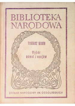 Mann Wybór nowel i esejów