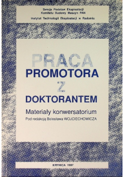 Praca promotora z doktorantem