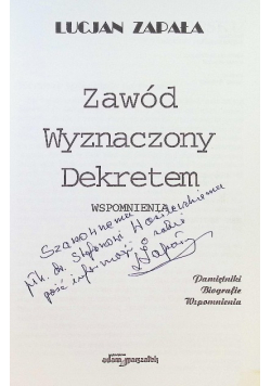 Zawód wyznaczony dekretem