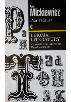 Pan Tadeusz Lekcja Literatury