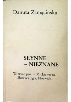 Słynne - nieznane