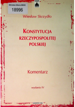 Konstytucja Rzeczypospolitej Polskiej Komentarz