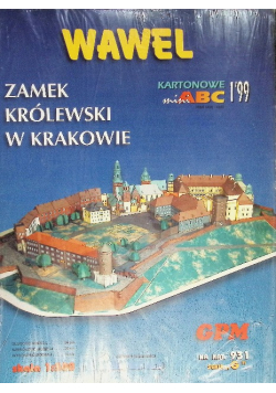 Wawel zamek królewski w Krakowie kartonowe mini abc