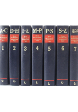 Nowa Encyklopedia powszechna PWN Tom 1 do 7
