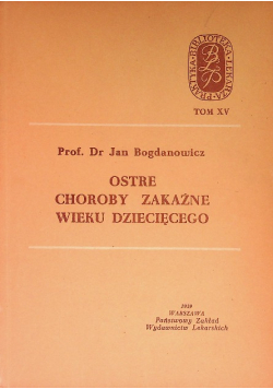 Ostre choroby zakaźne wieku dziecięcego