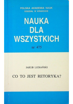 Nauka dla wszystkich co to jest retoryka